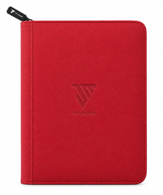 4-Pocket Toploader Binder Ruby Red